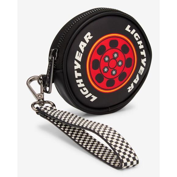Loungefly Disney Pixar Cars Lightning McQueen Tire Figural Coin Purse- NWT - Picture 2 of 4